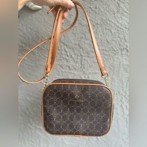 Nanette Lepore Brown and Tan Crossbody Bag